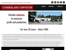 Tablet Screenshot of cumberlandconveyor.com